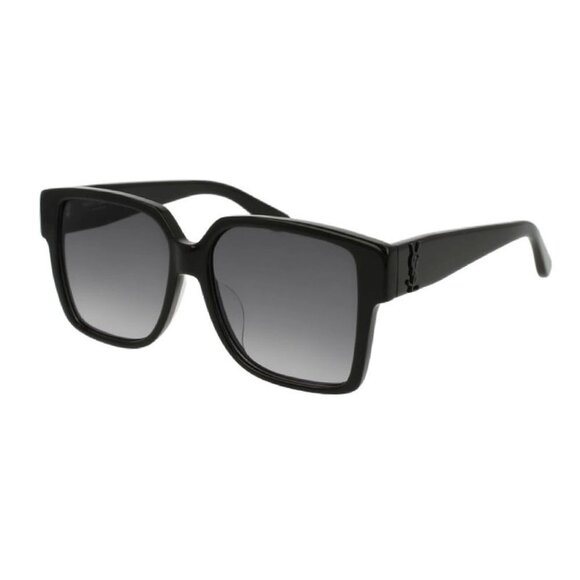 NEW SL M9/F 002 SAINT LAURENT SUNGLASSES BLACK WOMEN EYEWEAR SLM9/F 002 - Picture 1 of 3